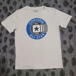 Converse All Star White Logo Tee sz S